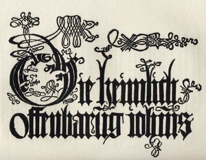 Página de rosto do Apocalipse de São João, de "Um catálogo de uma coleção de gravuras, gravuras e xilogravuras", de Richard Fisher, publicado em 1879 de Albrecht Dürer
